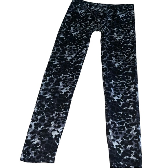 Minicci Black and Gray Leggings with Abstract Design - Picture 1 of 4
